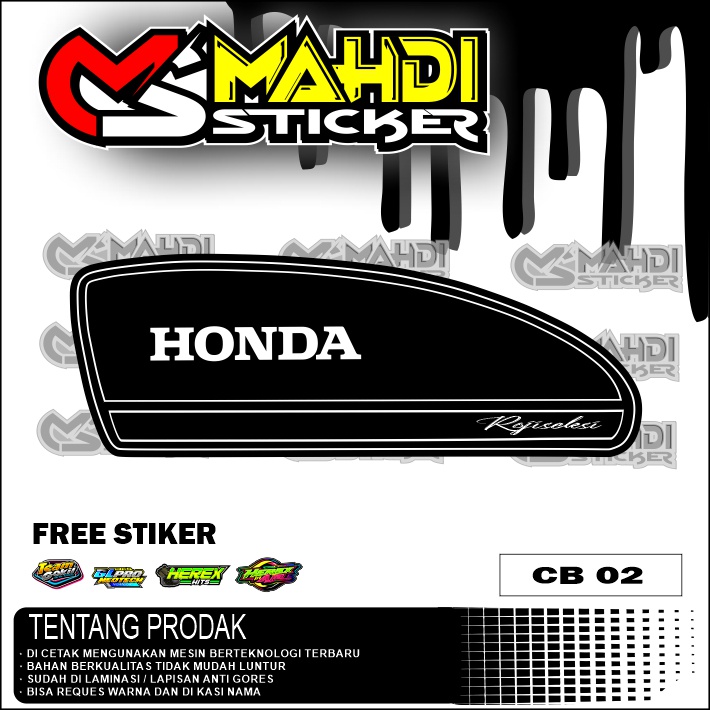 Striping CB 100 variasi Sticker CB 100