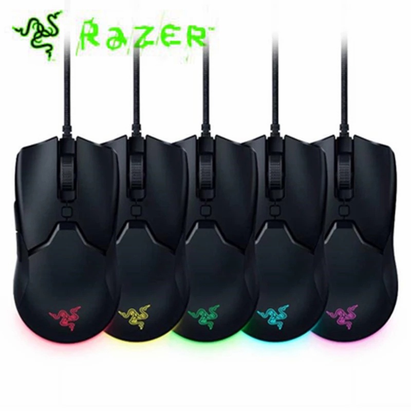 Razer Viper CHROMA Mouse Gaming Kabel 8500 DPI Dengan Lampu RGB Sensor Optail