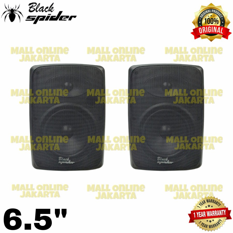 Speaker Pasif 6 inch Blackspider s622 Karaoke 2 way + bracket s 622