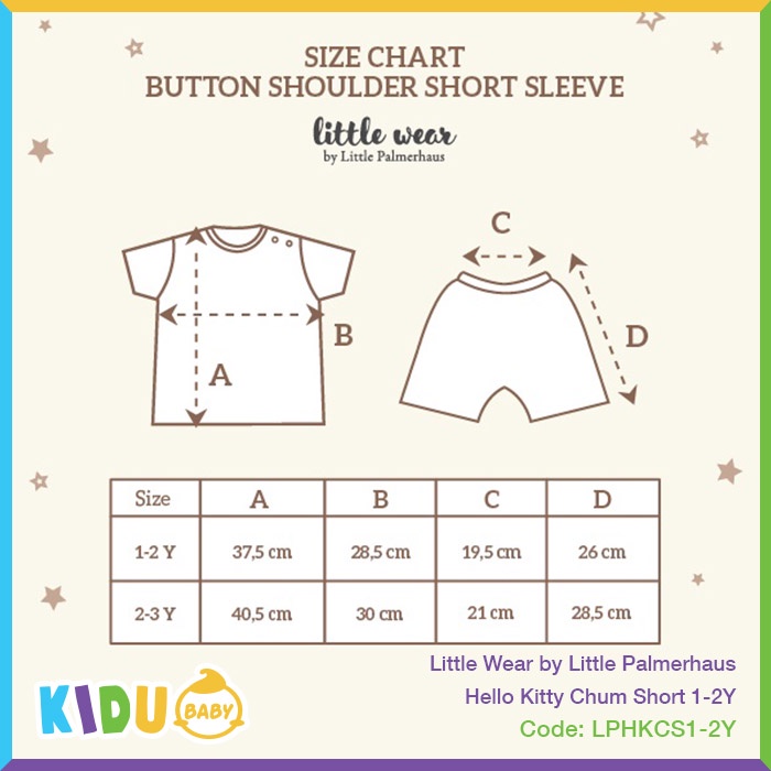 Little Wear by Little Palmerhaus Hello Kitty Chum Long Short Baju Bayi Baju Anak Lengan Panjang Lengan Pendek Kidu Baby
