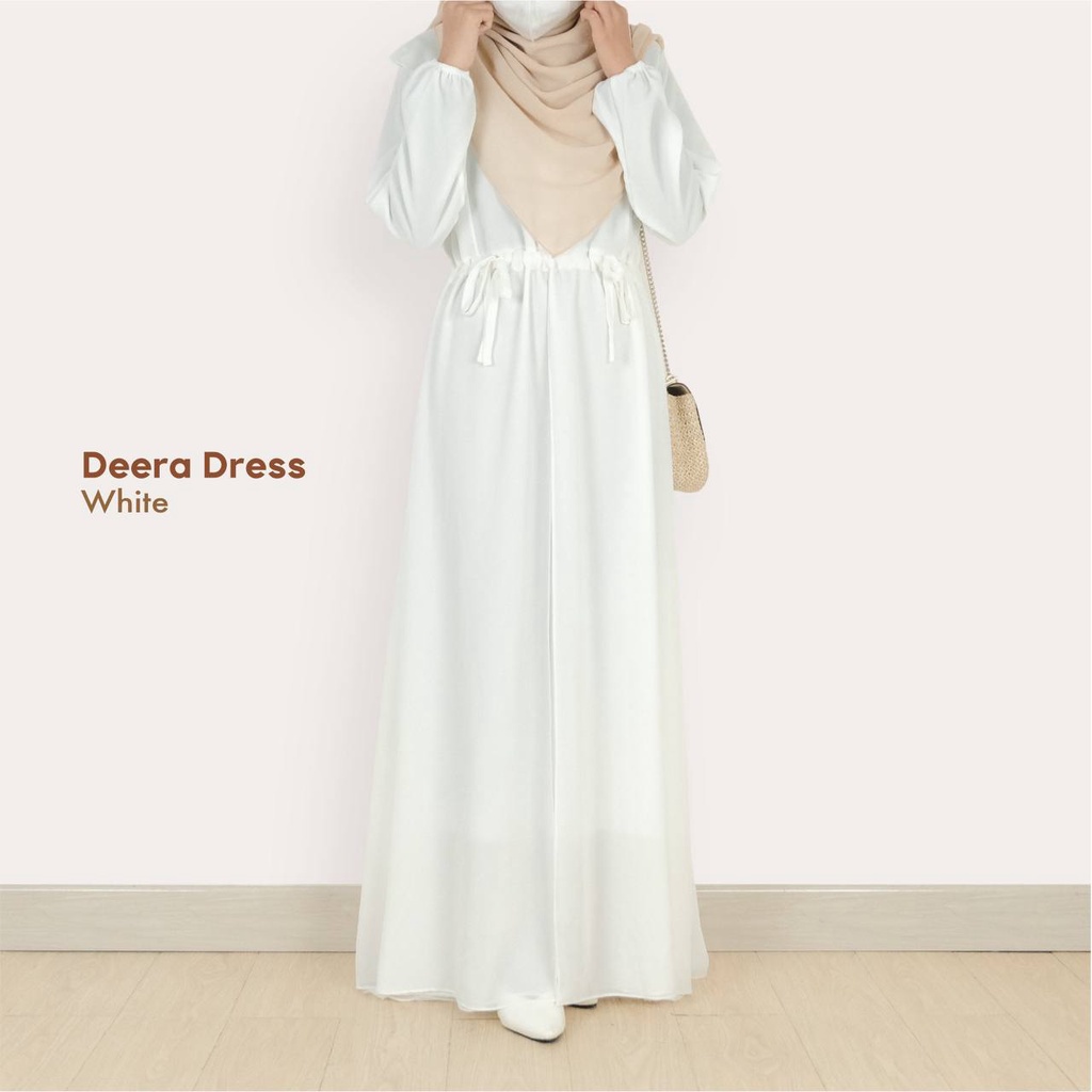 Mininos Deera Dress Gamis Ceruty Remaja Muslimah