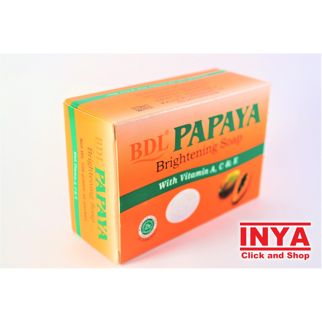 Sabun Muka PAPAYA by BDL Brightening Soap with Vit A, C &amp; E 135gr