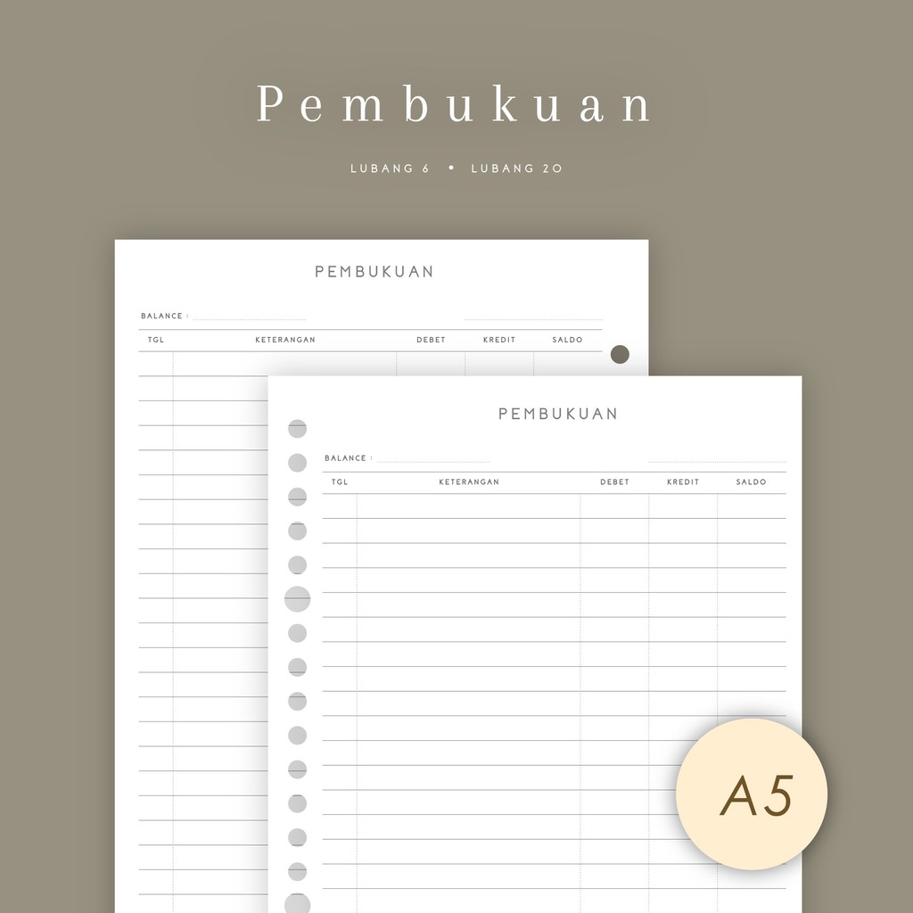

A5 - Loose Leaf Pembukuan Akuntansi by Notokata - 8015