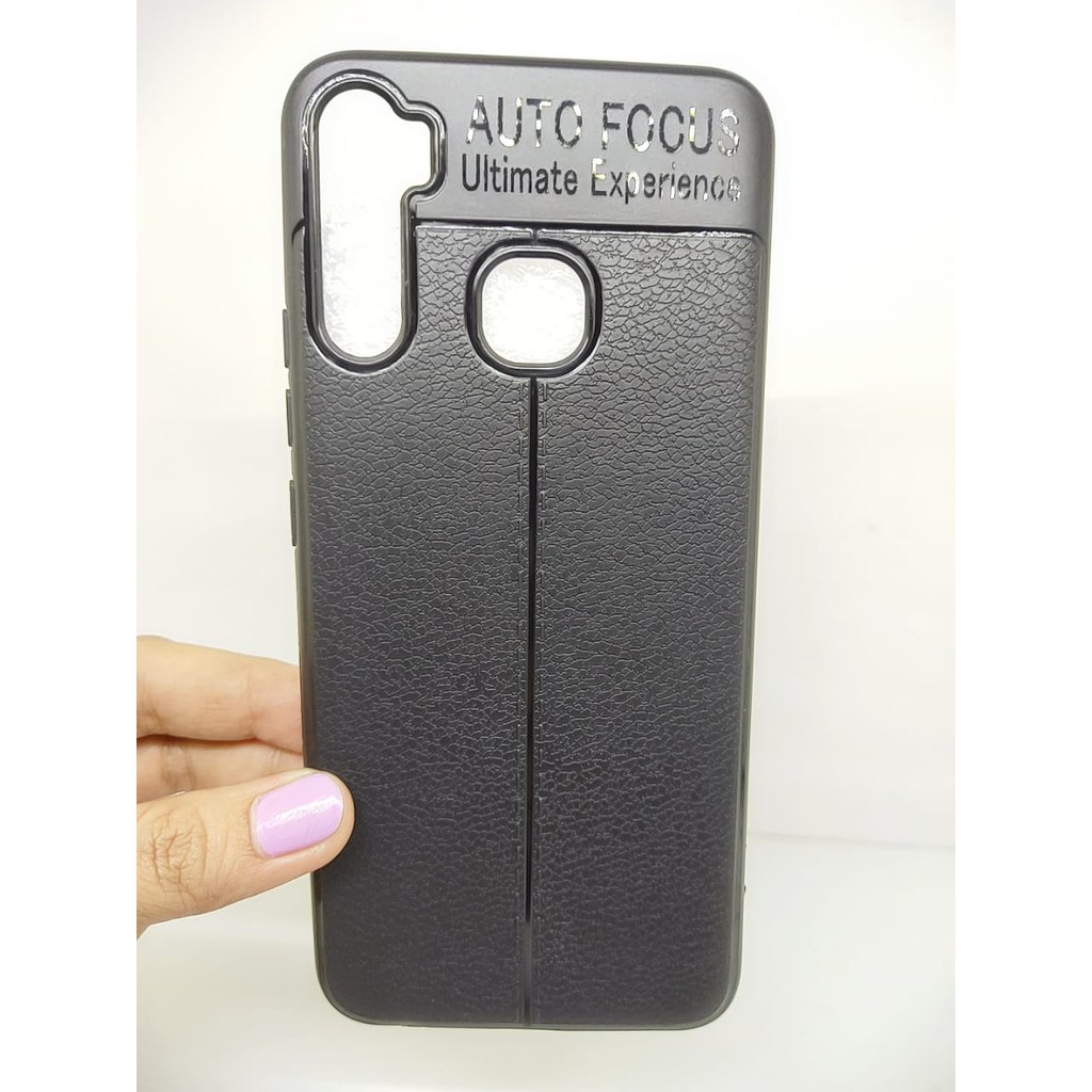 AutoFokus Infinix S5 X652 6.6 inchi Leather Soft Case AUTOFOCUS S5 Lite X652B Motif Kulit Jeruk