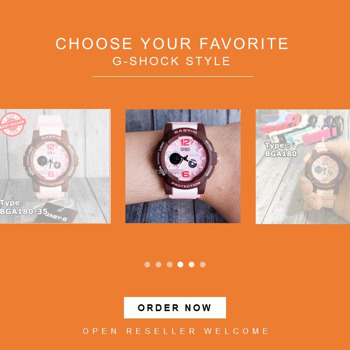 Jam Tangan Casio Wanita - G Shock Digital Baby-G BGA-180