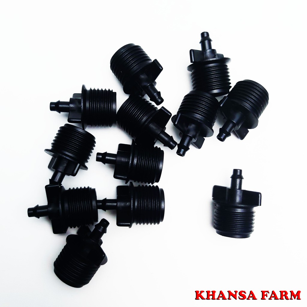 male connector pipa setengah inch ke selang pe 7mm
