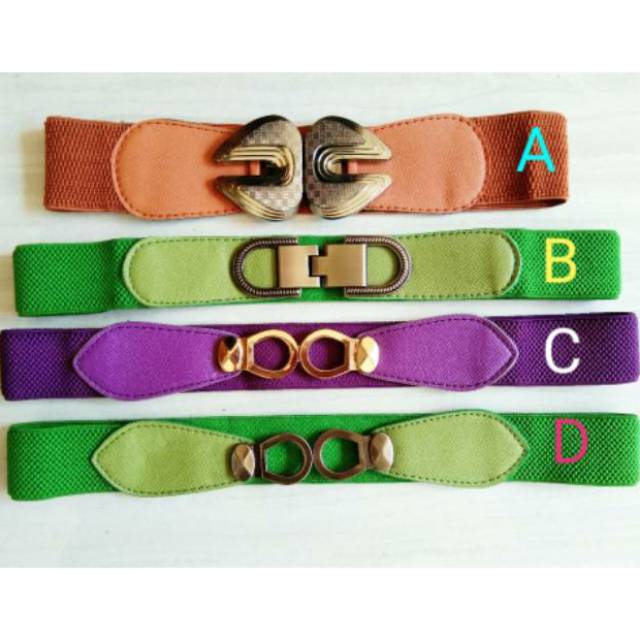 ikat pinggang import.gesper karet obi wanita