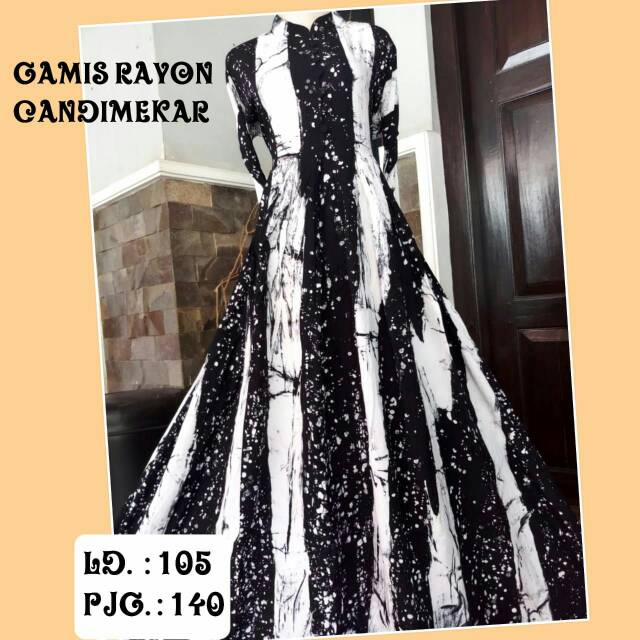 Gamis rayon candi mekar