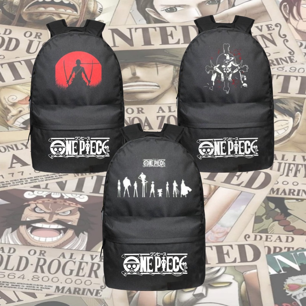 tas ransel anime tas sekolah tas backpack tas punggung one piece