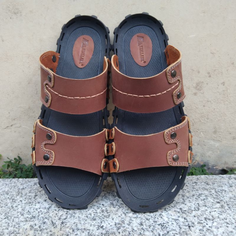 Sandal Pria Kulit Asli Original Brand Stallank