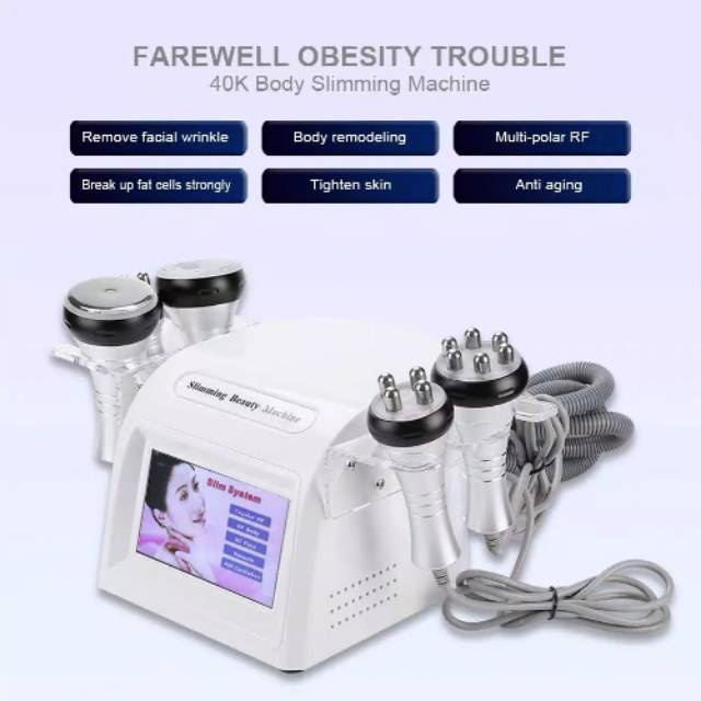 Alat rf pelangsing rf 5in1 kencangkan wajah tirus slimming machine