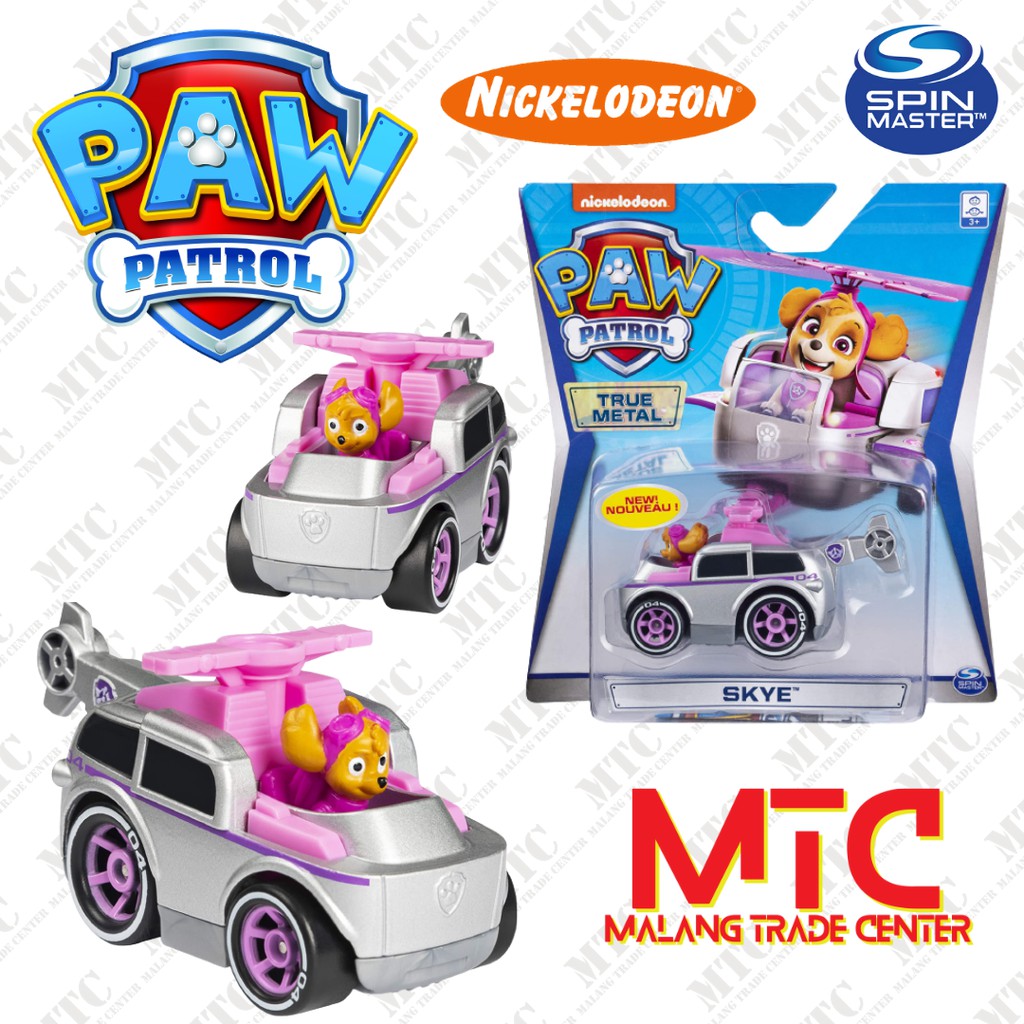 PAW PATROL Skye Diecast True Metal Original Spin Master Official Nickelodeon