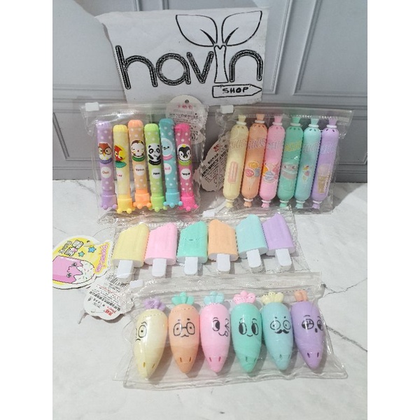 (6pc) STABILO LUCU/HIGHLIGHTER/STABILO PASTEL-1