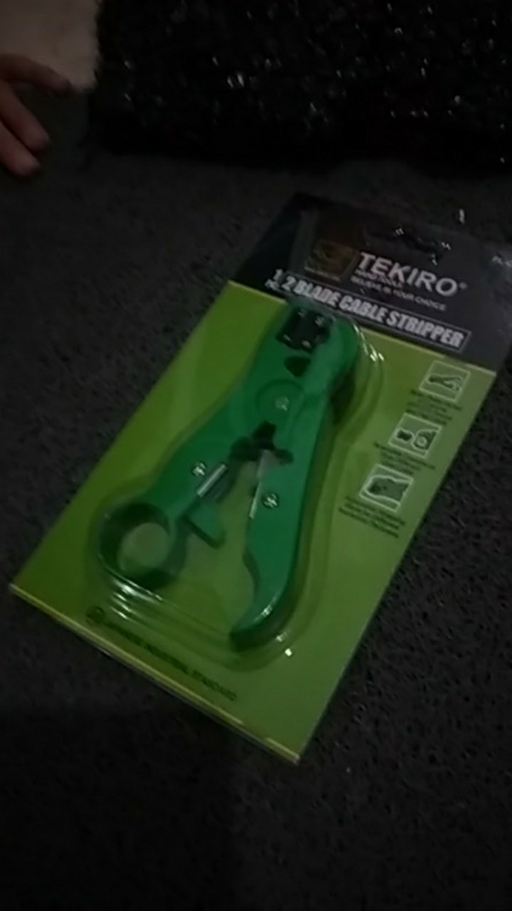 Tang Kupas Kabel Tekiro 2 Blade Cable Stripper Pisau Cutter Kabel Pengupas Kabel