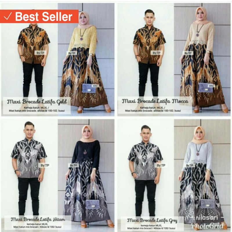 FASHION ALA KOREA BLACKPINK MURAH MERIAH / maxy dress / maxy brukat latifa putih / maxy brukat