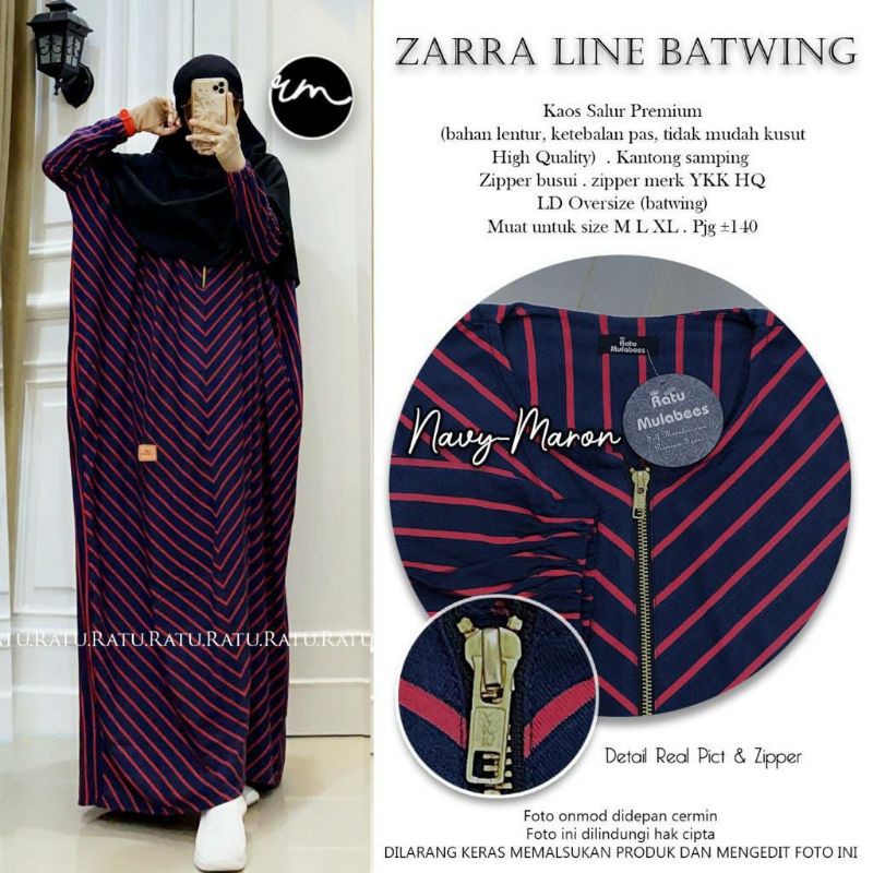gamis ZARRA LINE BATWING ORI RATU