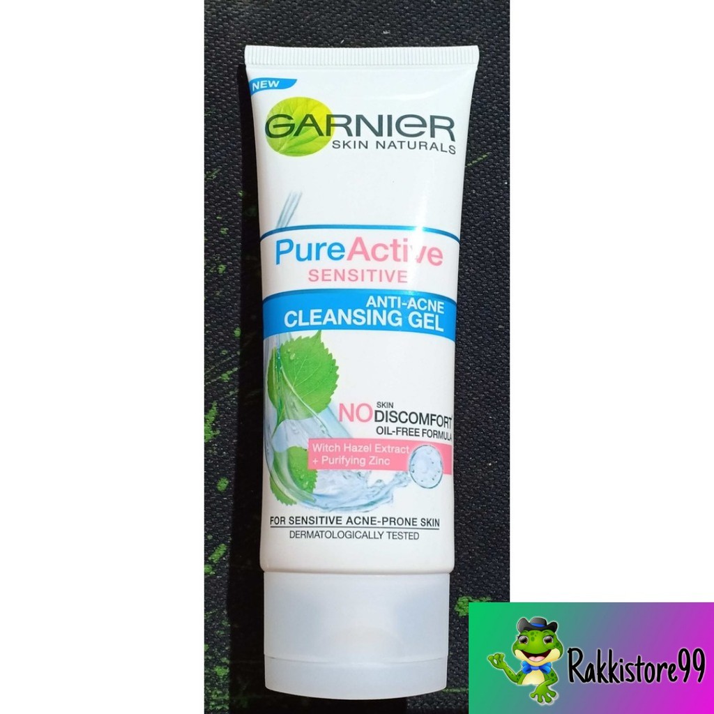 ❣️Rakkistore99❣️ Garnier Pure Active Sensitive Anti Acne Cleansing Gel 50ml / 100ml (100% Original)