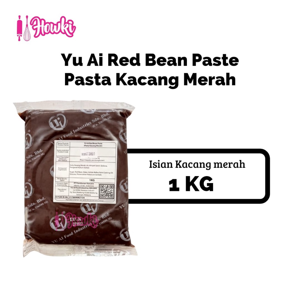 

Yu Ai Red Bean Paste / Pasta Kacang Merah 1 kg.
