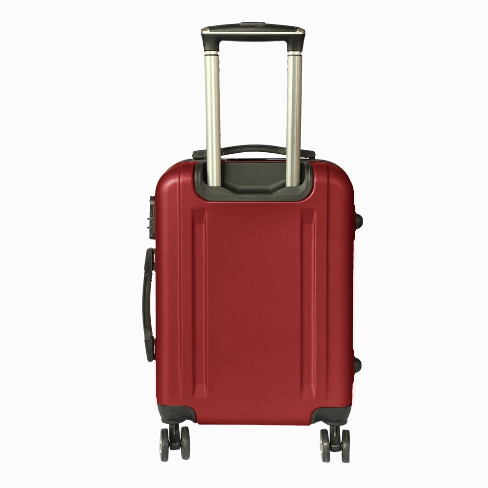 Free Shipping! Koper Fiber POLO MILANO Koper Kabin 20inch Koper Travelling Anti Pecah TC23 -Wine Red