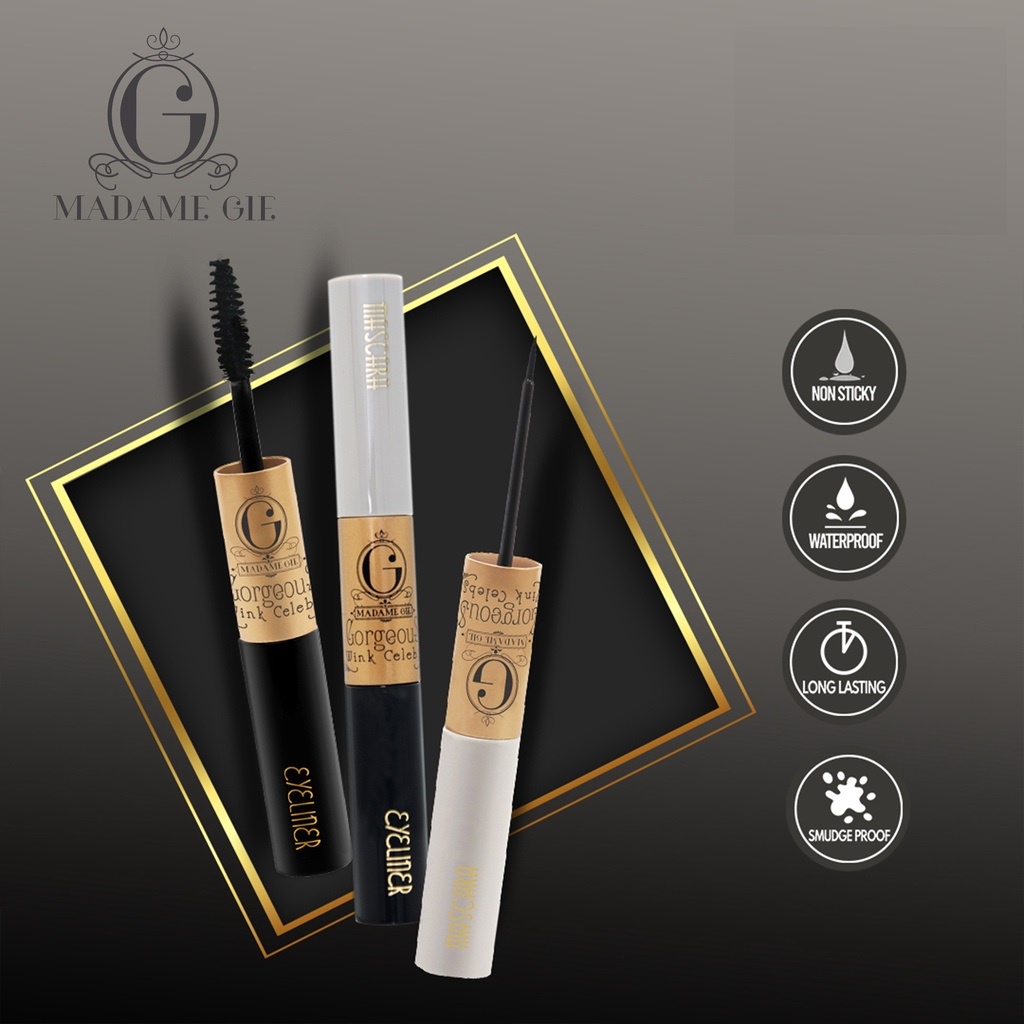 POKY - Madame Gie Gorgeus Wink Celebs Mascara Eyeliner 2 in 1 - MakeUp Waterproof