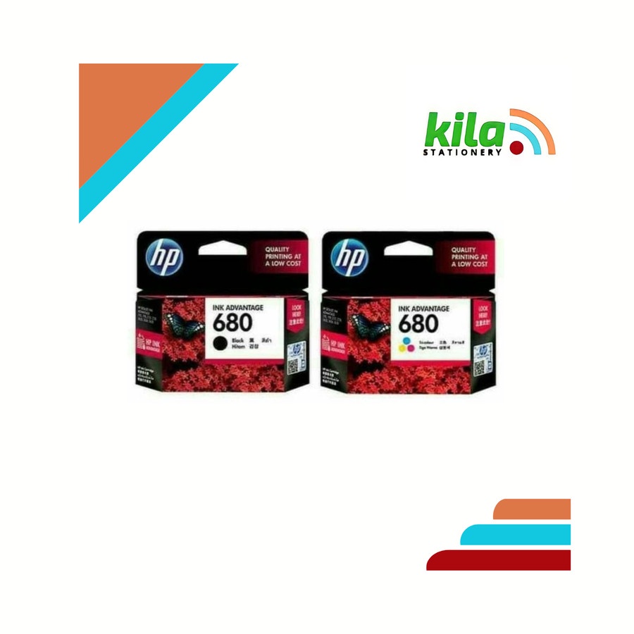 Tinta HP 680 Black + Colour = Advantage 2135, 3635, 3835