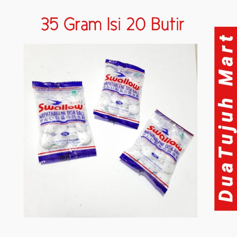 Kapur Barus  Kamper Naptalin Swallow 35g