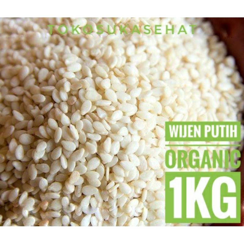 

Sesame Seeds Organic -1kg ( Wijen Putih Organik ) Tokosukasehat