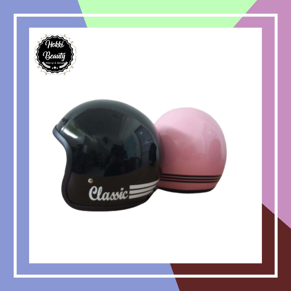 HELM BOGO sudah termasuk kaca WANITA PRIA SNI/HELM BOGO CLASSIC