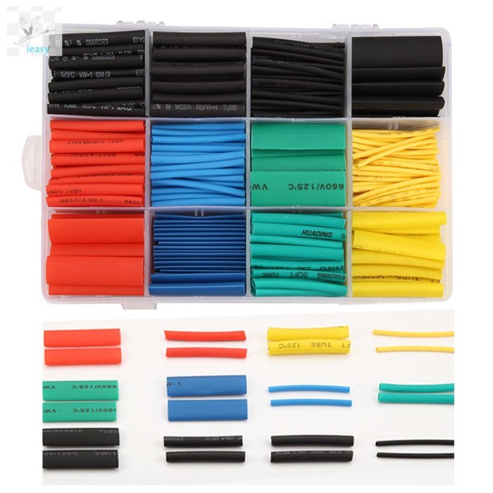 Heat Shrink Selongsong Bakar Isolasi Kabel Heatshrink Isi 530 Pcs BOX