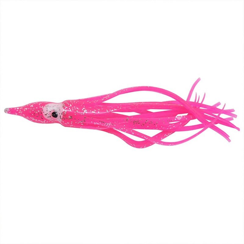 10PCS Mix Colors Umpan Mancing relix nusantara Soft Plastic Lure Octopus Tuna Alat Pancing Squid lure Alat Pancing Umpan Ikan 5cm 9cm 11cm Squid jig Kail Pancing