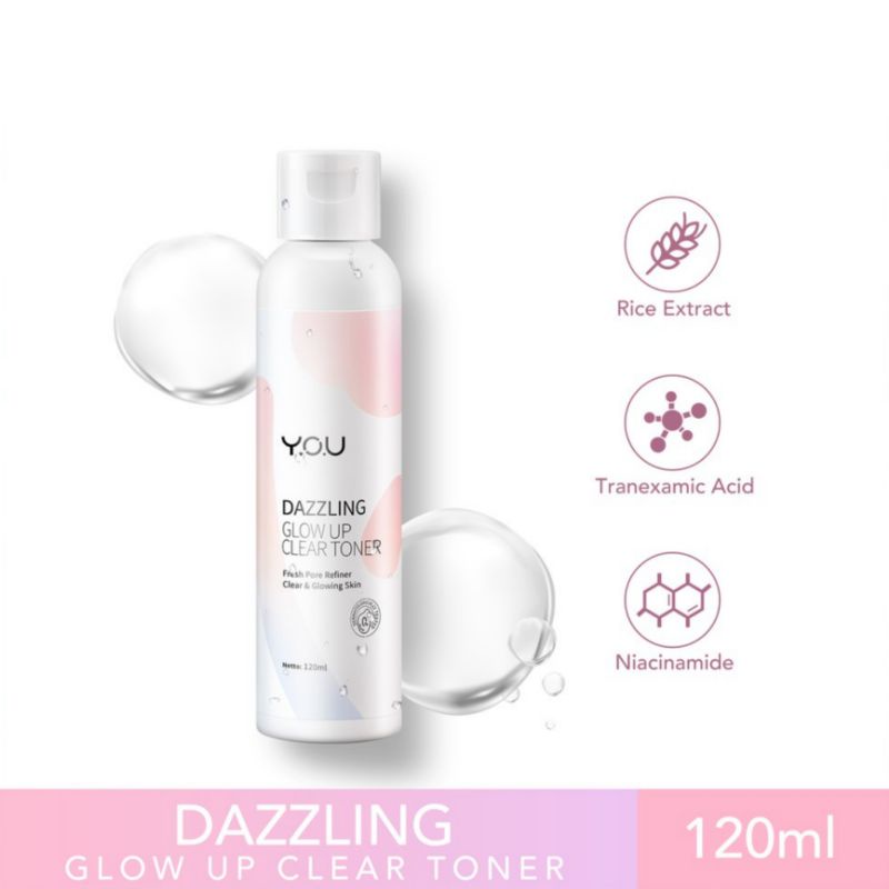 Y.O.U Dazzling Glow Up Clear Toner 120ml