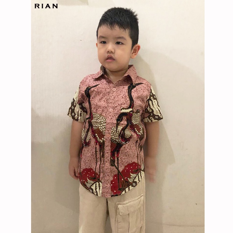 Kemeja Batik Anak - Batik Anak Laki-Laki / Kemeja Anak / Batik Couple / Rian Kids