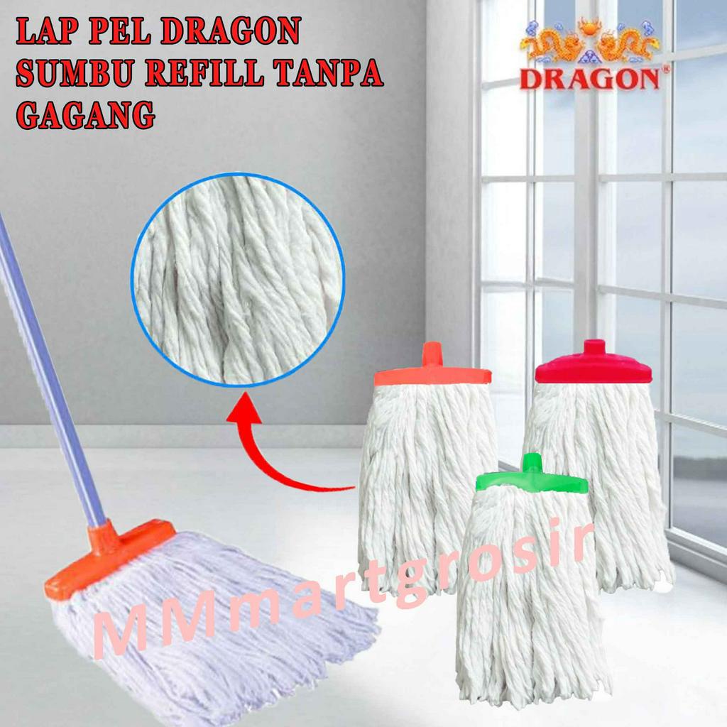 Lap Pel Dragon / Kain Pel Tanpa Gagang / Lap Pel Sumbu Refill / MP251 P18