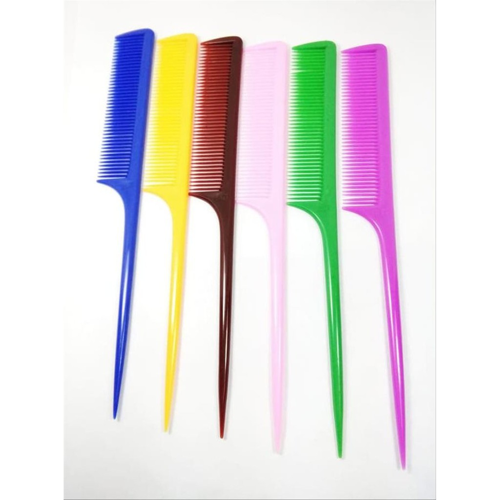 Sisir Sasak Plastik Polos Warna Warni Sederhana Sisir Rambut Sisir Sasak Tulang - Sisir Rambut Warna Warni Simpel - Sisir Sasak Sanggul Plastik Murah Bagus