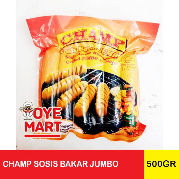 

Promo !! CHAMP SOSIS BAKAR JUMBO 500GR ISI 6 / SOSIS AYAM KOMBINASI