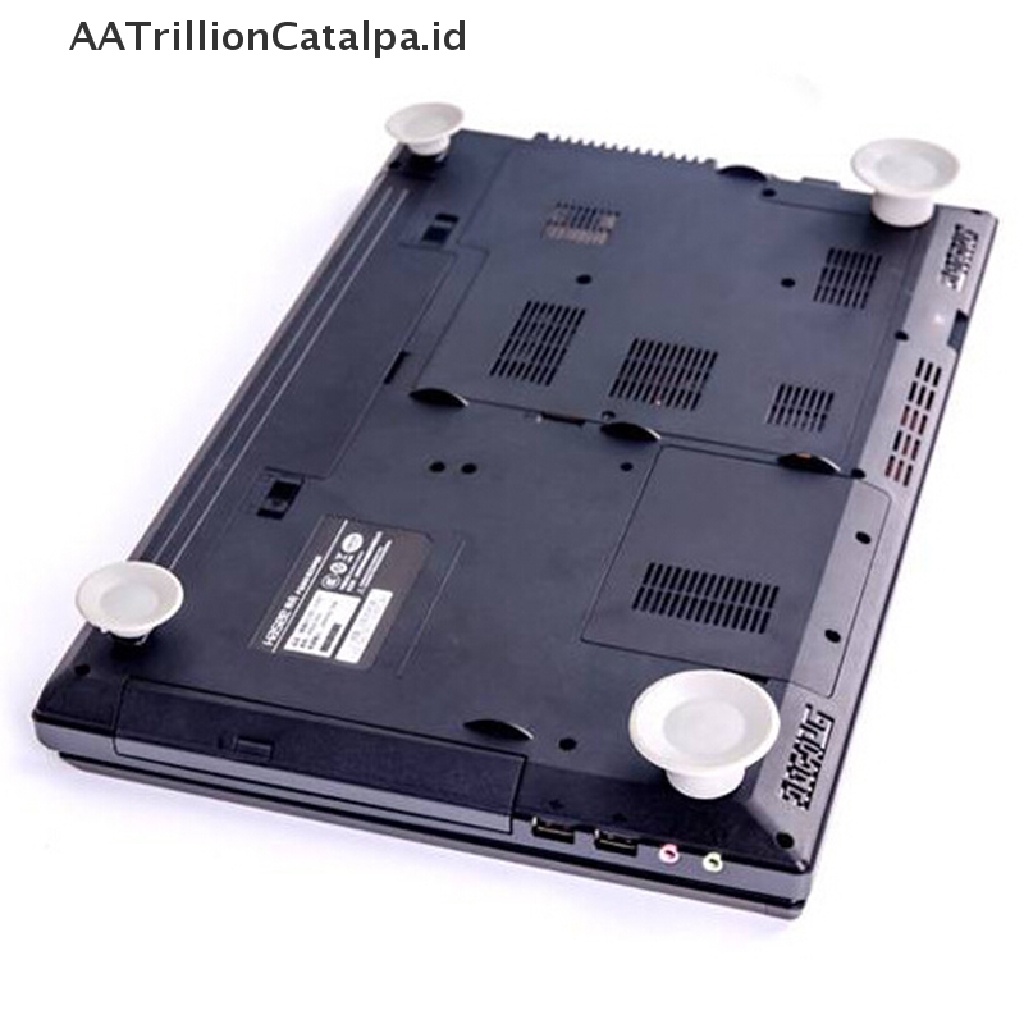 (AATrillionCatalpa) 2pcs Stand Pad Pendingin Anti Slip Untuk Laptop / Notebook