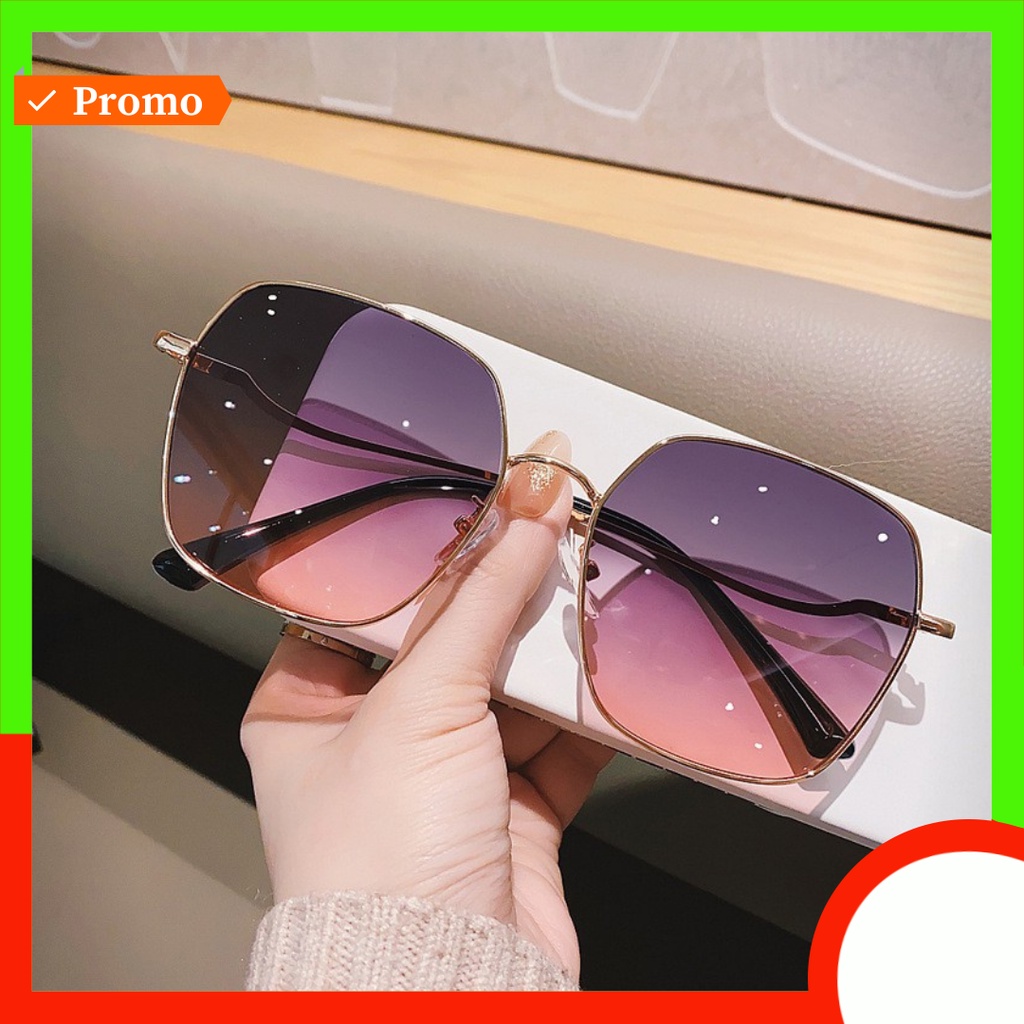 [ BARU ]  - Kacamata Wanita Frame Hitam Model Masa Kini Kacamata Kotak Trendy 2022 Fashion Simple Un