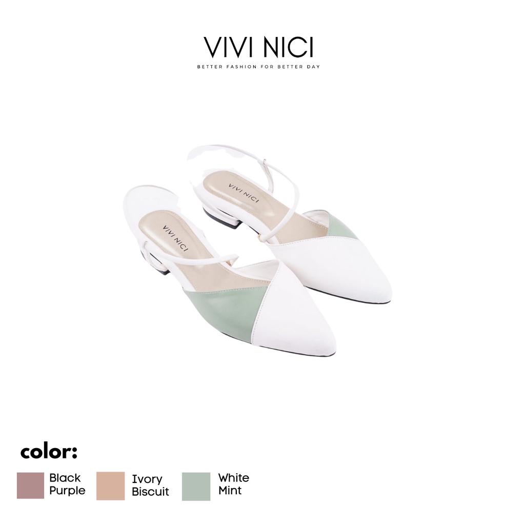 Vivi Nici - Auristela Sandal Mules Hak 3 Cm-5