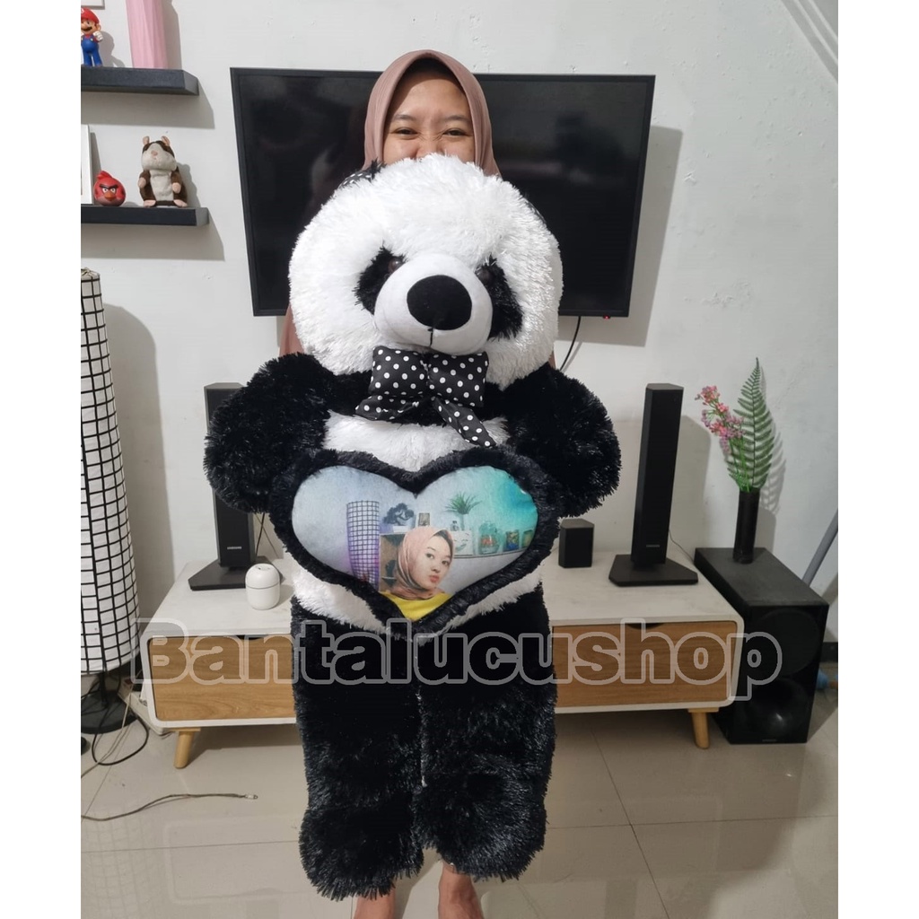 Boneka Panda Jumbo  Bisa Ukir Nama dan Foto Custom