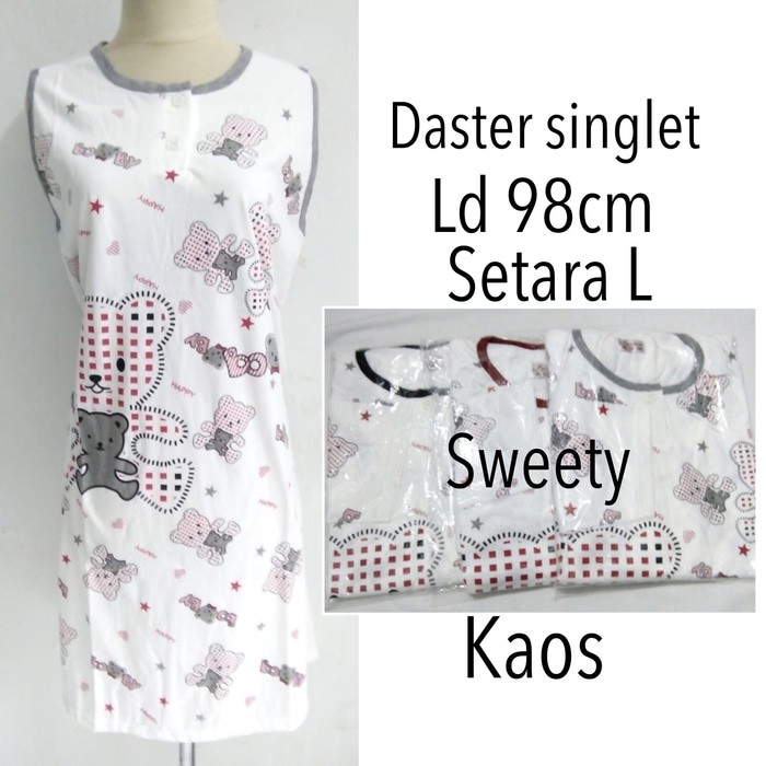 daster baju tidur dewasa wanita kaos singlet