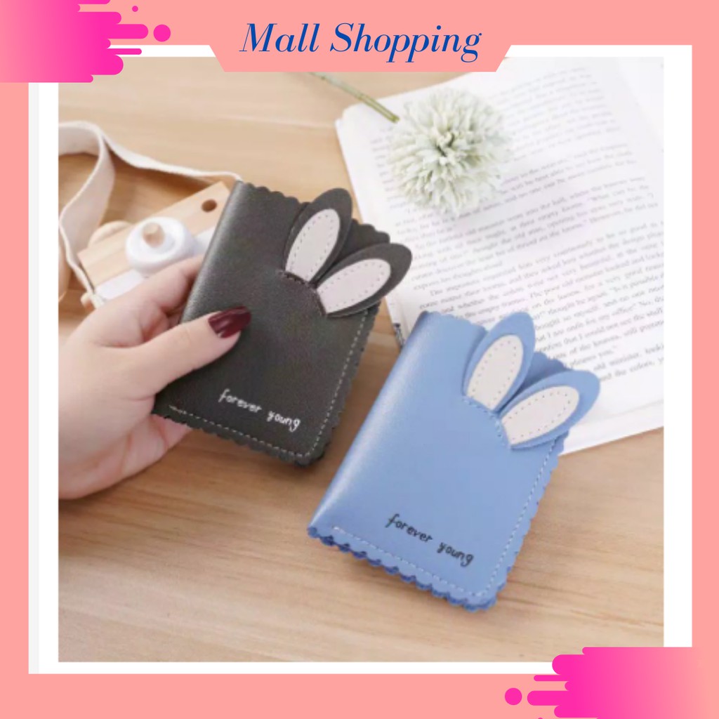 (COD) Dompet Lipat Wanita Dompet Mini Dompet Kelinci MALL SHOPPING