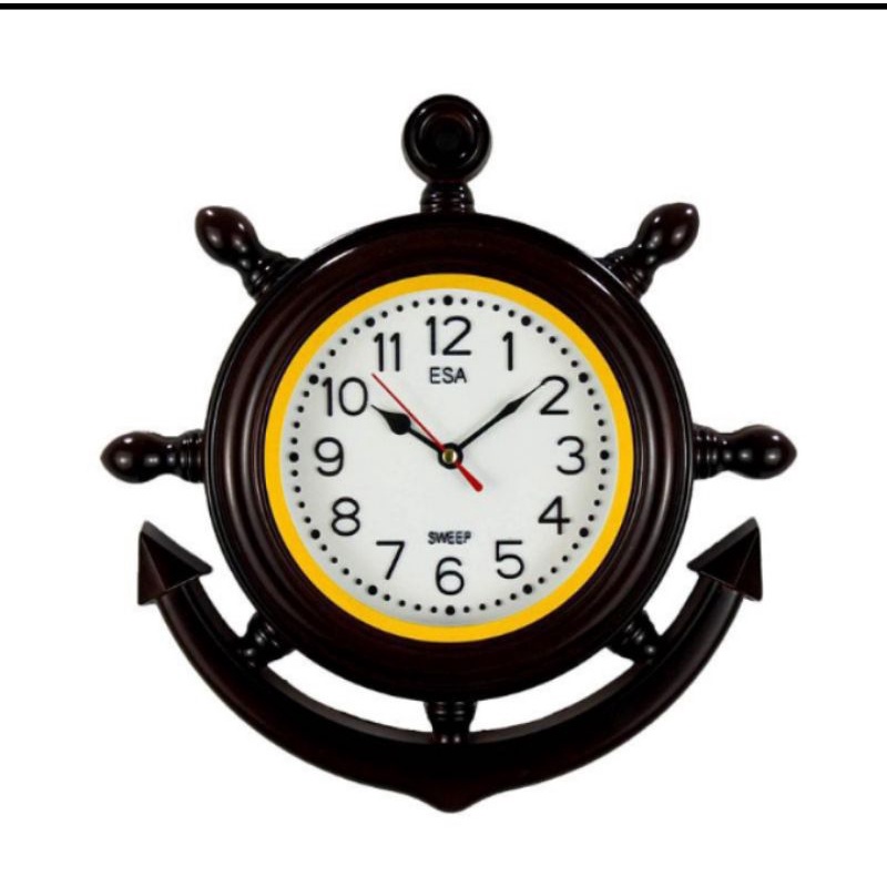 Jam Dinding Jangkar Jam jangkar Unik Bentuk Jangkar Bajak Laut