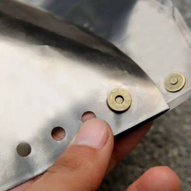 Titanium windshield kompor camping plat pelindung windproof
