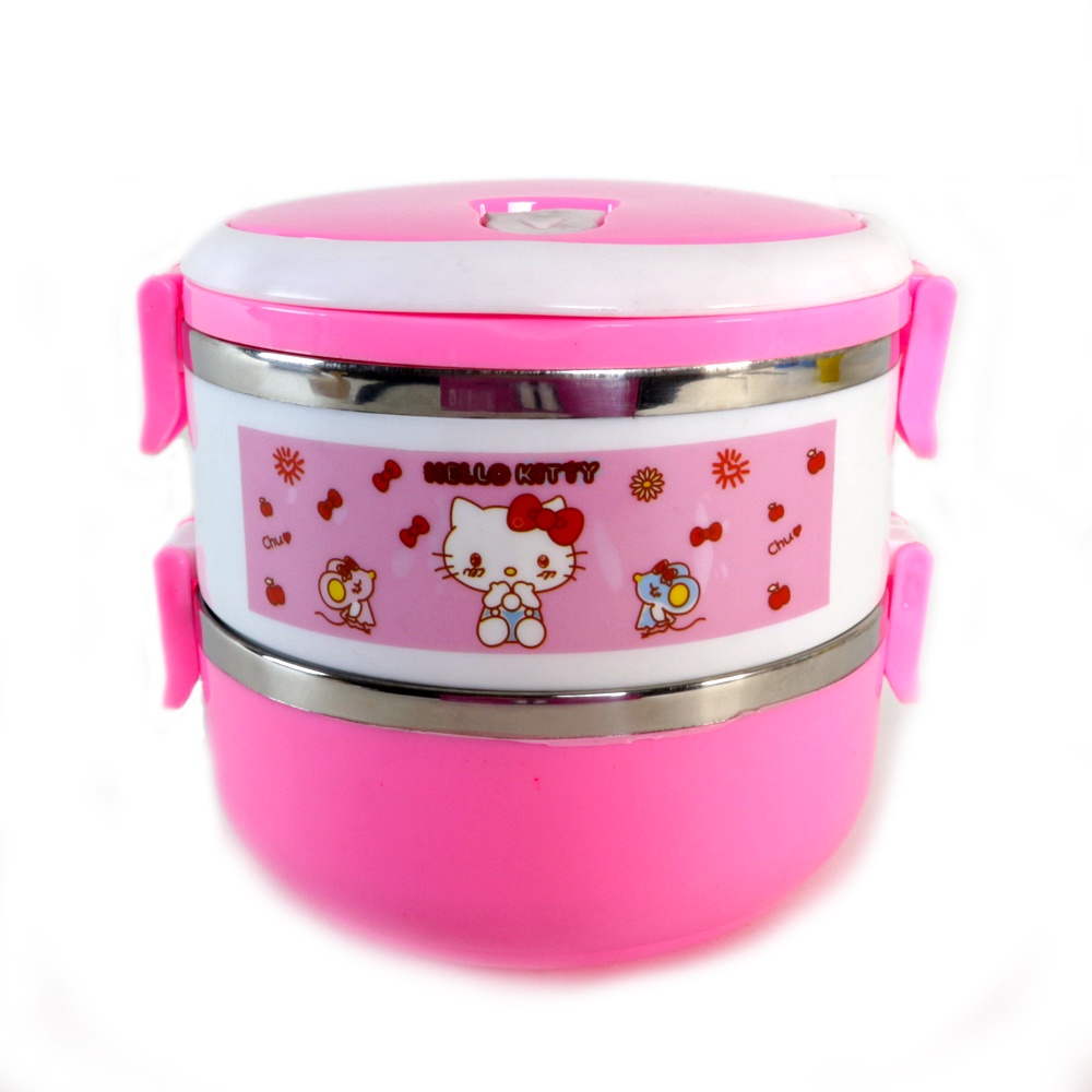 Lunch Box Rantang Susun 2 Stainless Steel - Karakter