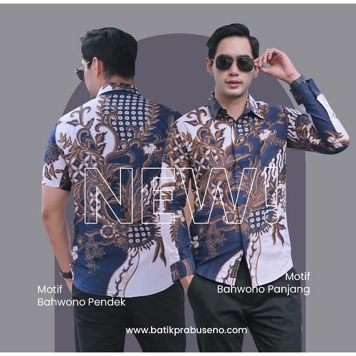 Kemeja Batik Lengan Panjang SLIMFIT Lapis Furing Katun Halus Premium Modern BAHWONO