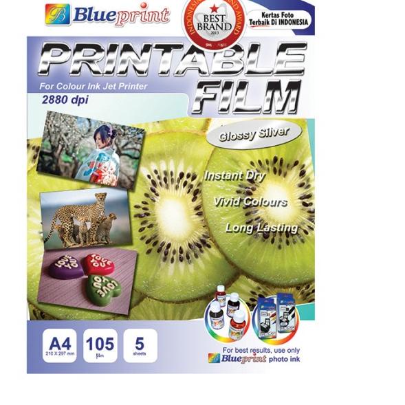 

♧ Blueprint Glossy Silver Printable Film A4 ✽