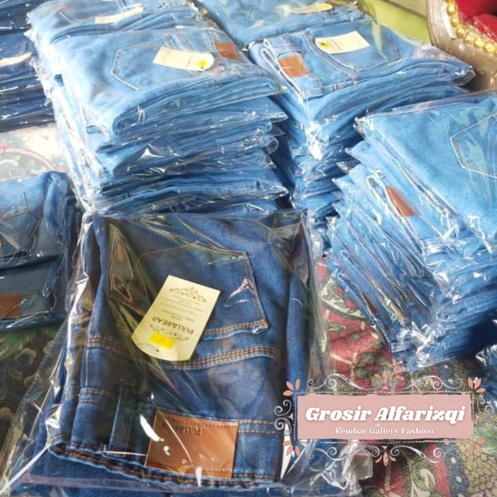 Celana Jeans Kulot Highwaist Wanita Boyfriend Jeans Cewek Kekinian Celana Kulot Panjang Levis Jeans-5