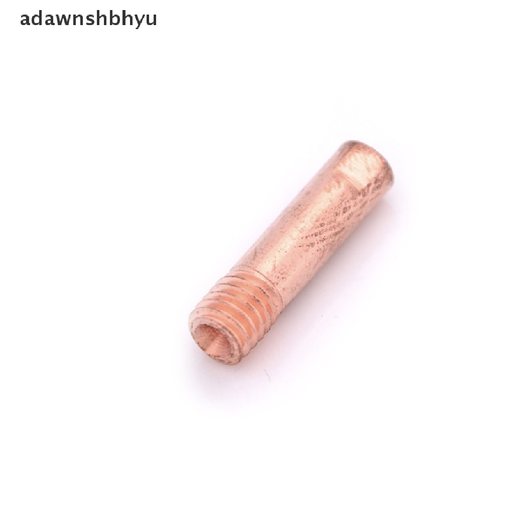 Adawnshbhyu 10pcs Gas Nozzle Gold 15AK-0.8mm Mig Mag Welding Weld Torch Kontak Tips