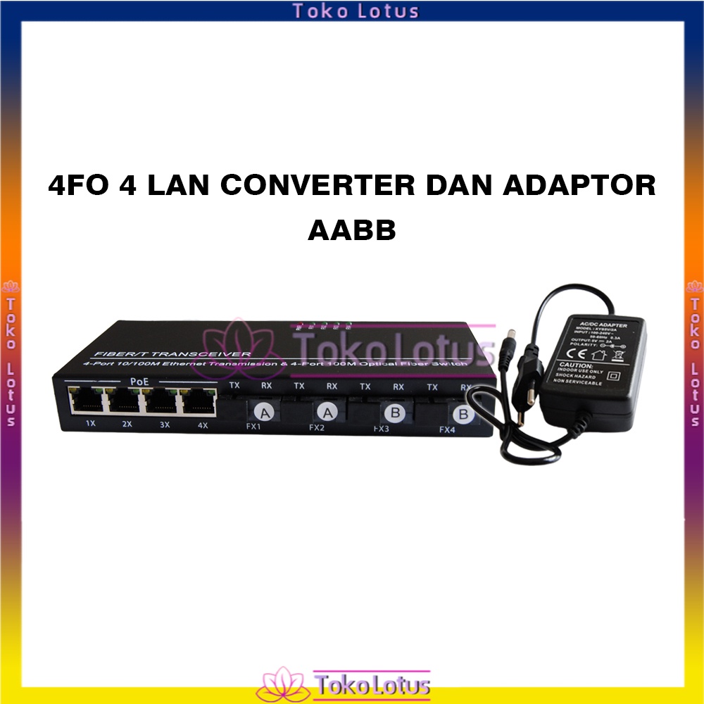 Bisa Bayar Ditempat - COD TERBARU - A 2 B Fiber  4 Ethernet PCBA HS AIRPO CM4F4E MEDIA CONVERTER 4FIBER 4ETH10/100 2