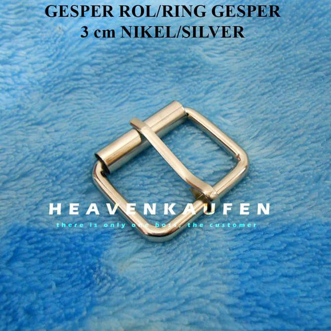 Ring Gesper / Gesper Rol Tas 3 cm Nikel Silver OBRAL